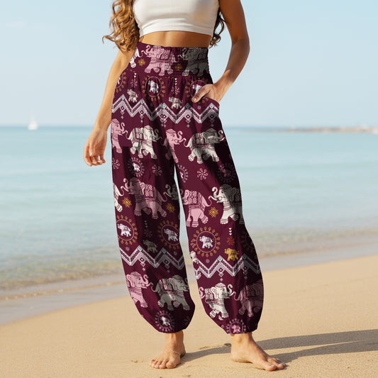 Elephant Harem Pants – Boho Yoga Pants with Pockets 10