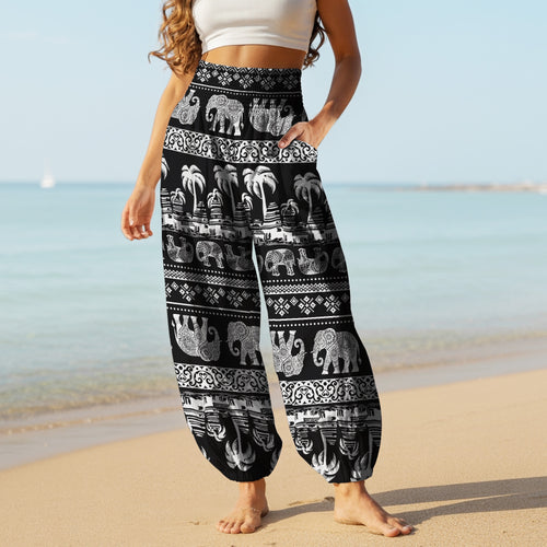 Elephant Harem Pants – Boho Yoga Pants with Pockets 09