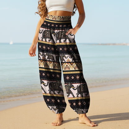 Elephant Harem Pants – Boho Yoga Pants with Pockets 07