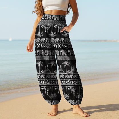 Elephant Harem Pants – Yoga Boho Clothes with Pockets 19