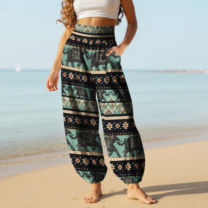 Elephant Harem Pants – Boho Yoga Pants with Pockets 07