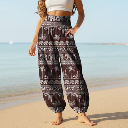 Elephant Harem Pants – Yoga Boho Clothes with Pockets 19
