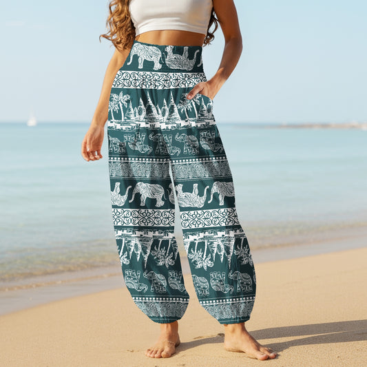 Elephant Harem Pants – Yoga Boho Clothes with Pockets 17