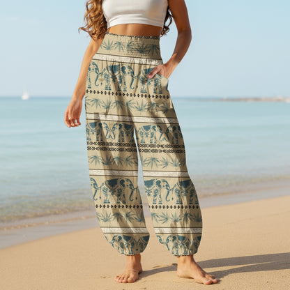 Elephant Harem Pants – Boho Yoga Pants with Pockets 02