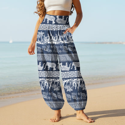 Elephant Harem Pants – Yoga Boho Clothes with Pockets 17