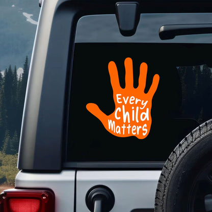 Every Child Matters Orange Shirt - Native American Car Decal Vinyl Sticker