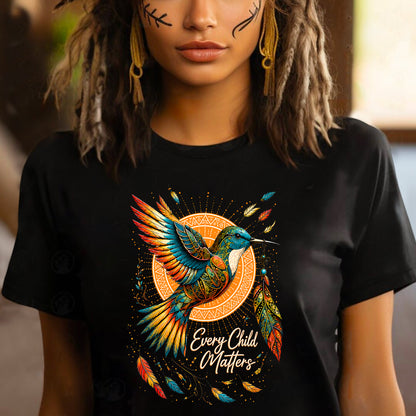 Every Child Matters Hummingbird Shirt, You Are Not Forgotten Tee, Indigenous Orange Shirt - Two Sides