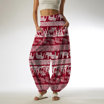 Elephant Harem Pants – Yoga Boho Clothes with Pockets 17