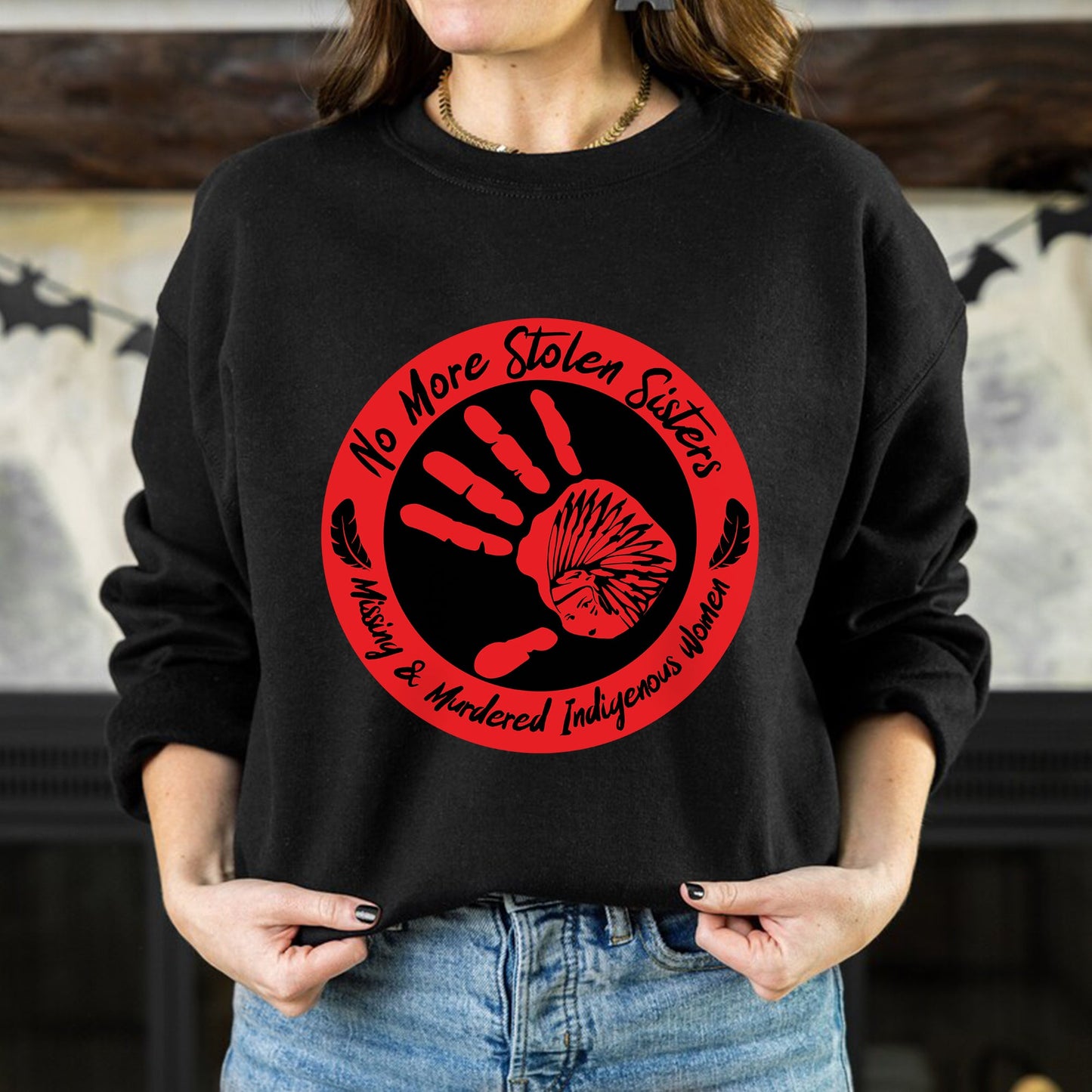 No More Stolen Sister - Missing and Murdered Indigenous Women WC26 - Unisex T-Shirt/T-Shirt V-Neck/Hoodie/Sweatshirt