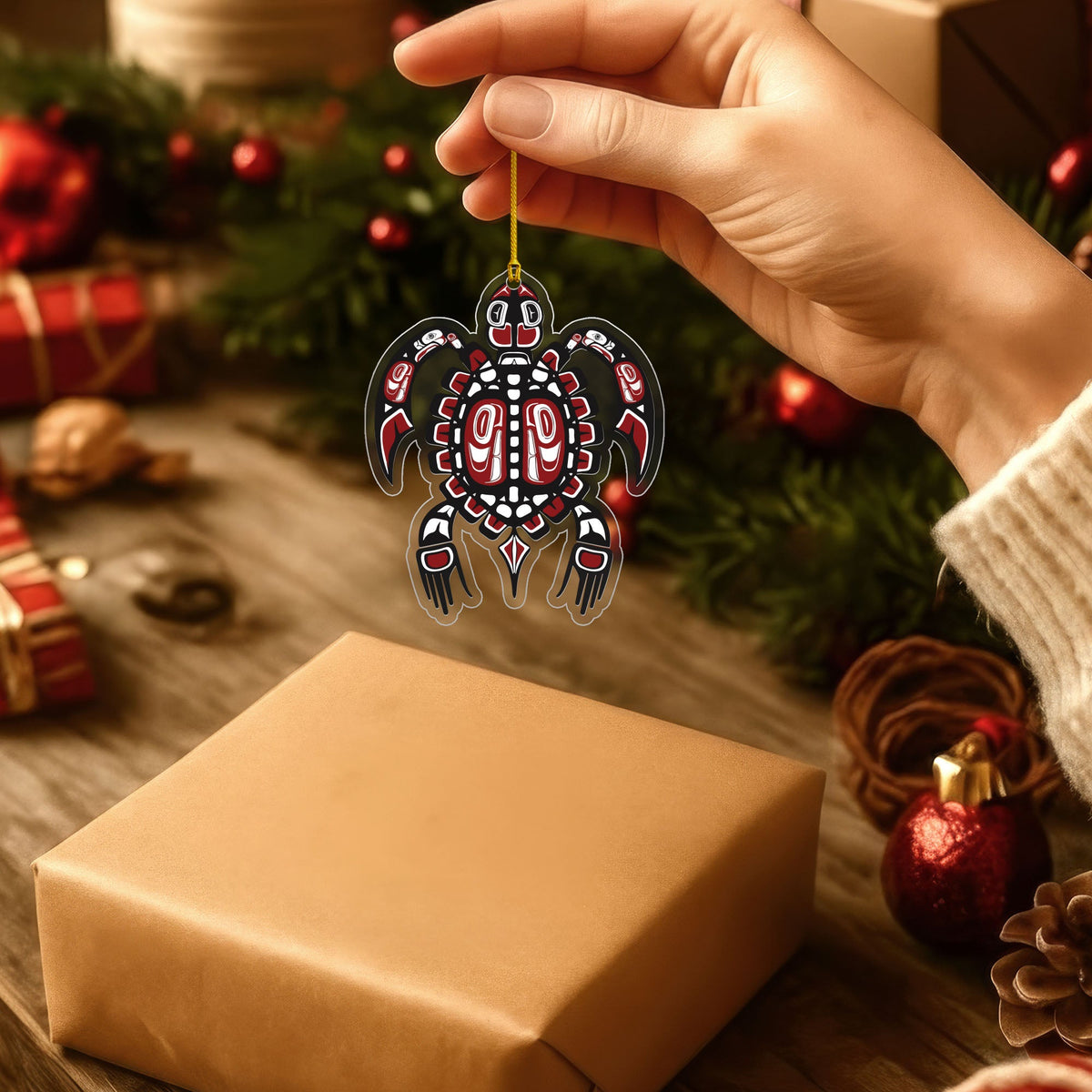 Tribal Turtle Indigenous Style - Unique Christmas Gift Decor Flat Acrylic