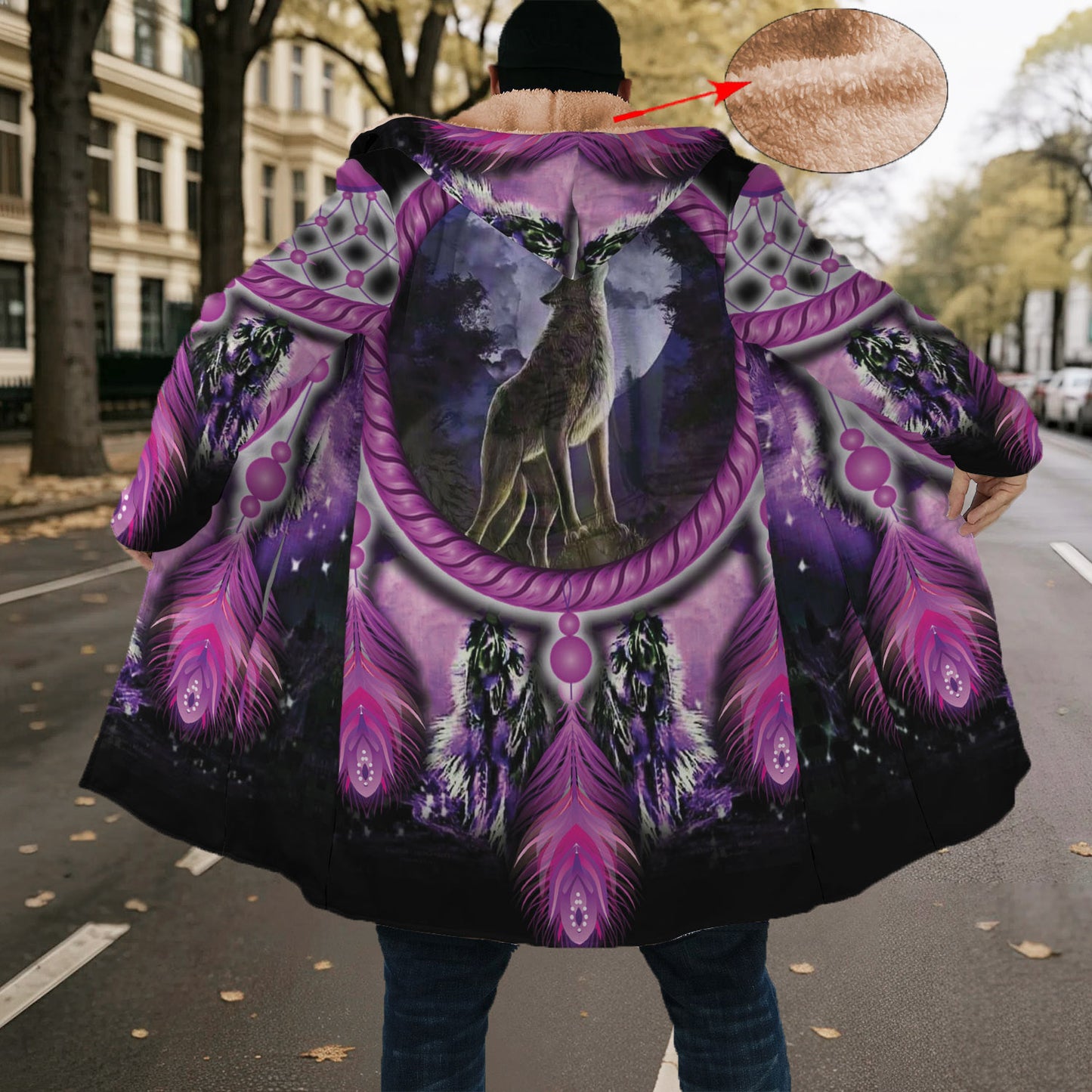 Wolf Power Native - Moon Howl Cloak The Spirit of the Purple Night
