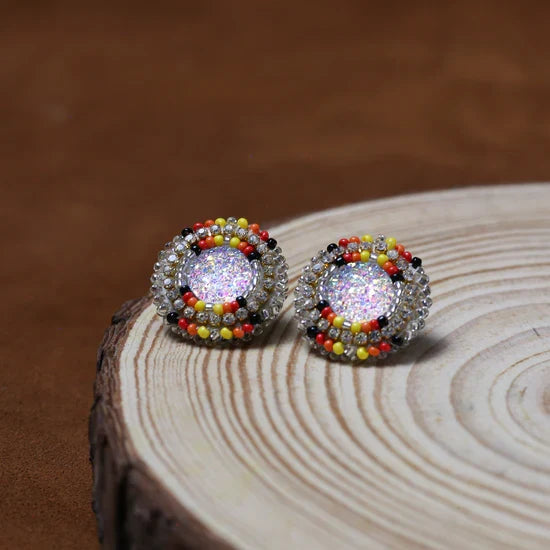 SALE 50% OFF - Around Earrings Beaded Handmade Earrings For Women