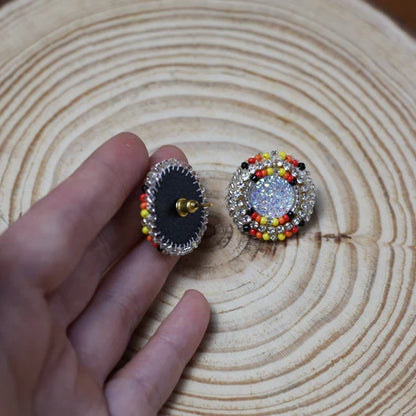 SALE 50% OFF - Around Earrings Beaded Handmade Earrings For Women