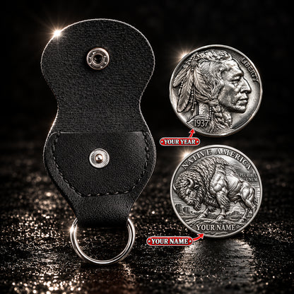 NATIVE AMERICAN HERITAGE THE SPIRIT OF THE BUFFALO - Personalized 3D Printing Pocket Hug