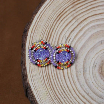 SALE 50% OFF - Around Earrings Beaded Handmade Earrings For Women