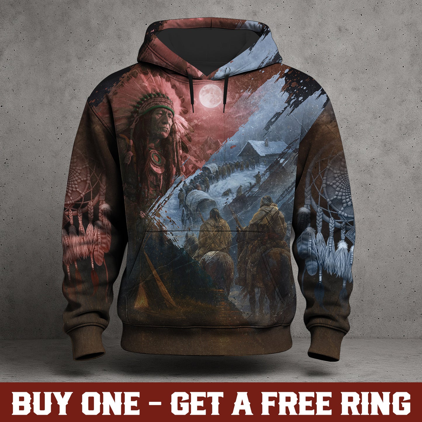 Native Chief Heritage Hoodie – The Journey of Honor and Spirit