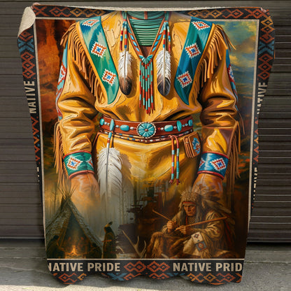 Native Pride Blanket – Warrior Spirit & Tribal Heritage