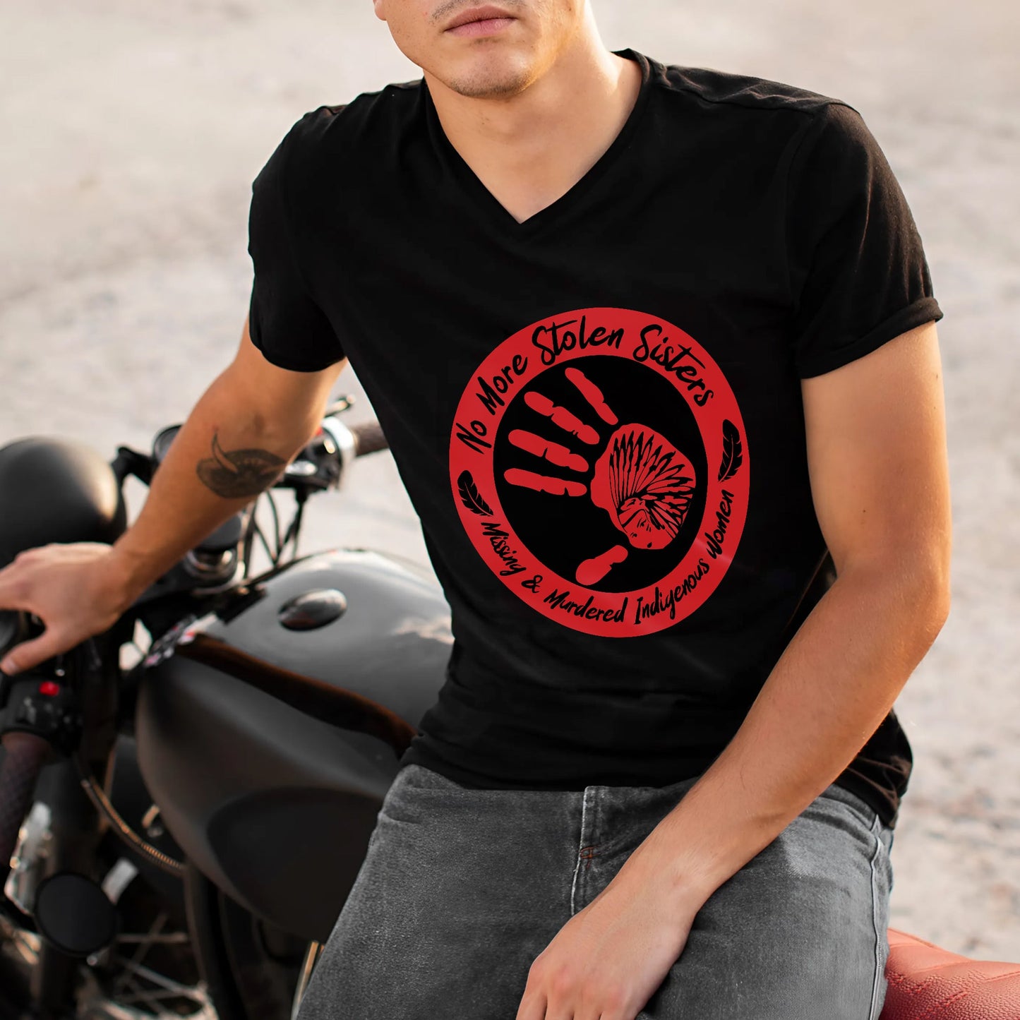No More Stolen Sister - Missing and Murdered Indigenous Women WC26 - Unisex T-Shirt/T-Shirt V-Neck/Hoodie/Sweatshirt