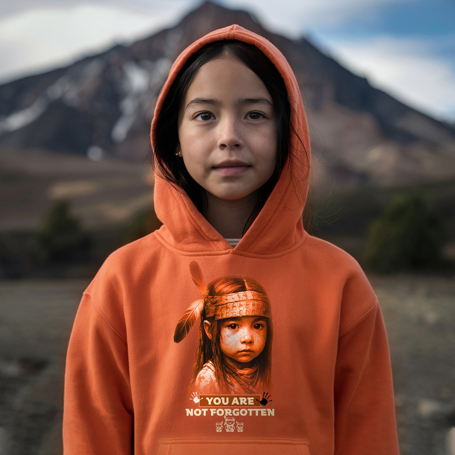 2 Sided T-Shirt "Every Child Matters - You Are Not Forgotten and  I Wear Orange For The 215 Stolen Children" - Two Sides