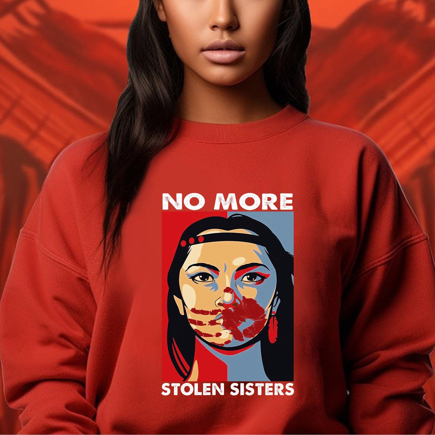 MMIW No More Stolen Sisters Red Hand Unisex T-Shirt