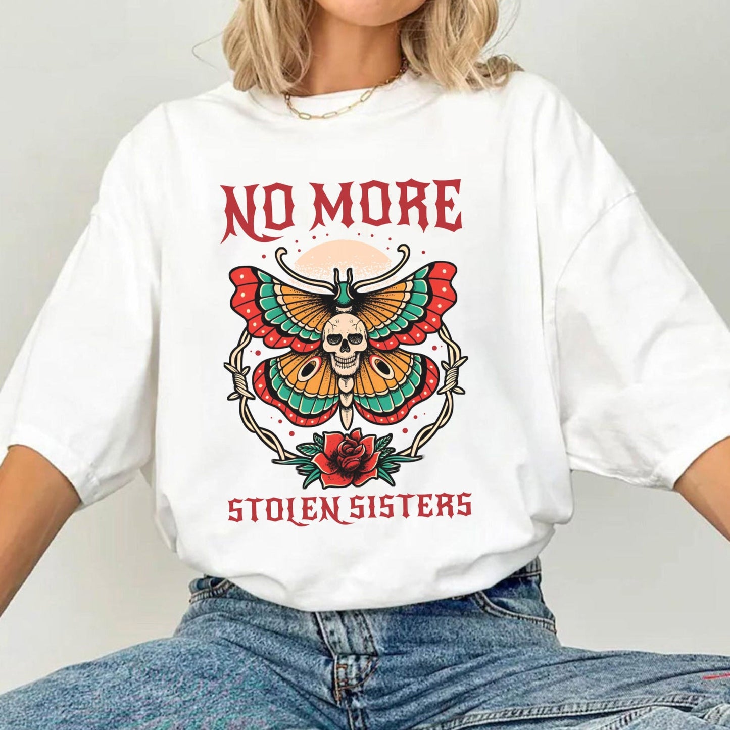No More Stolen Sisters - Unisex T-Shirt/T-Shirt V-Neck/Hoodie/Sweatshirt