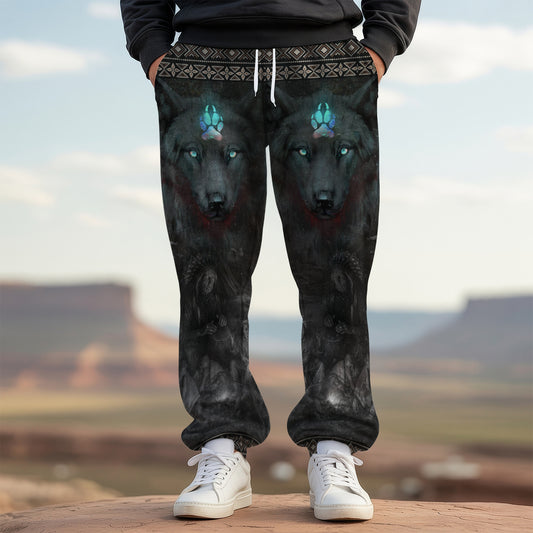 Tribal Aztec Pattern Sweatpants for Men & Women