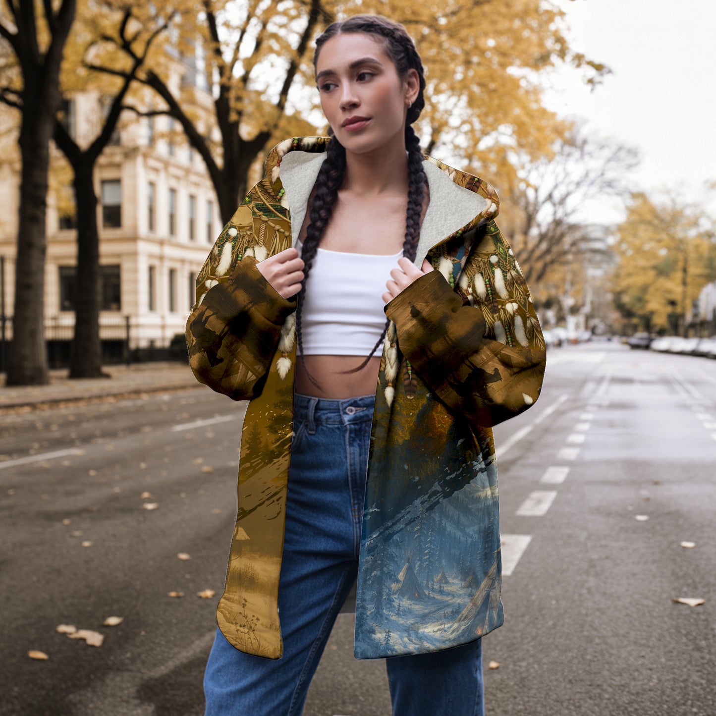 Native Dream Cloak – Spirit of the Buffalo and the Land of the Braves