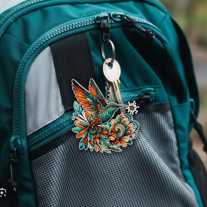 Native Hummingbird Keychain – Spiritual Animal Totem, Boho Gift for Hummingbird  Lovers