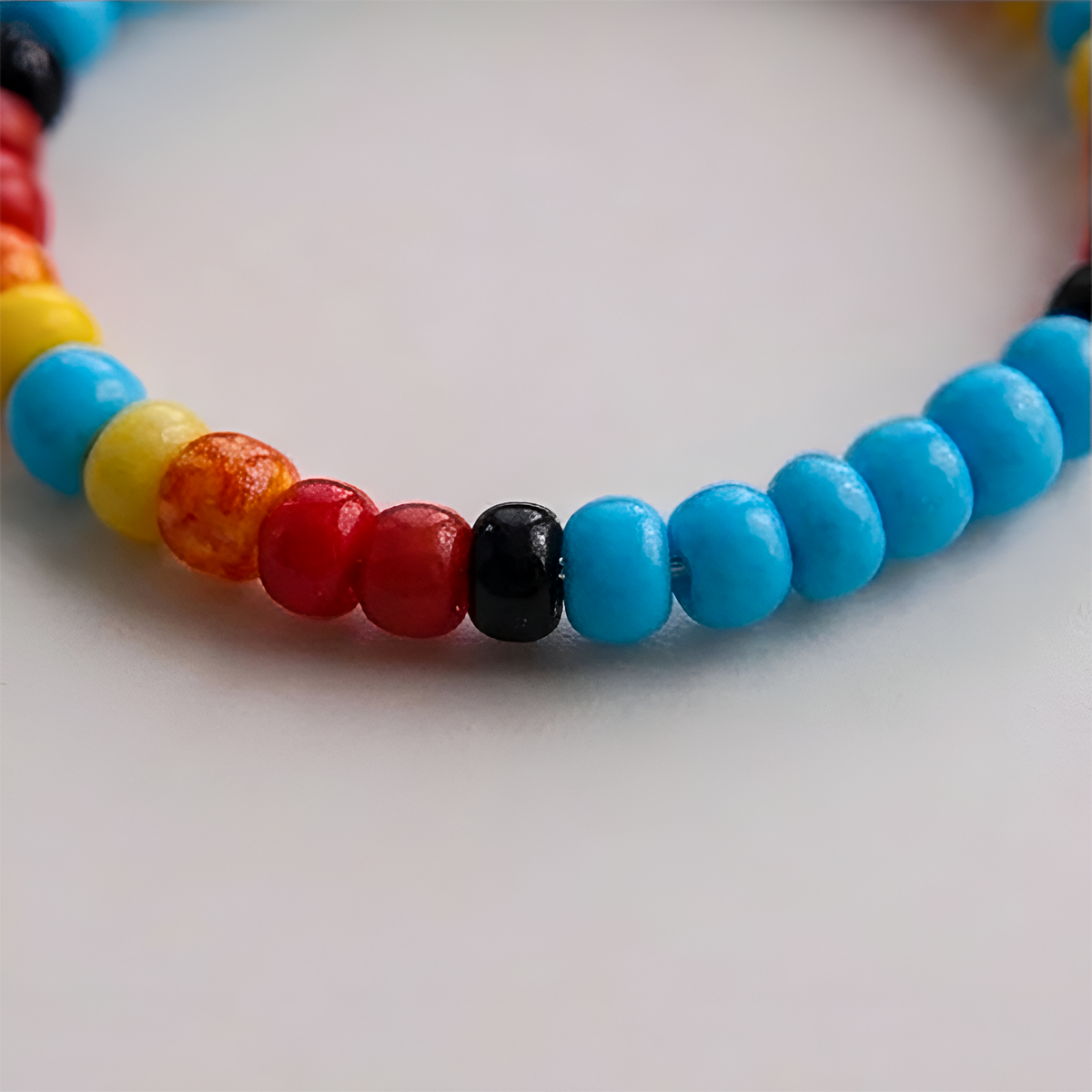 Handmade Beaded Colorful Seed Bead Stackable Rings