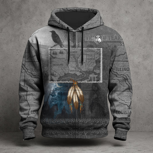 Footprints of Tears – Trail of Tears Memorial Hoodie