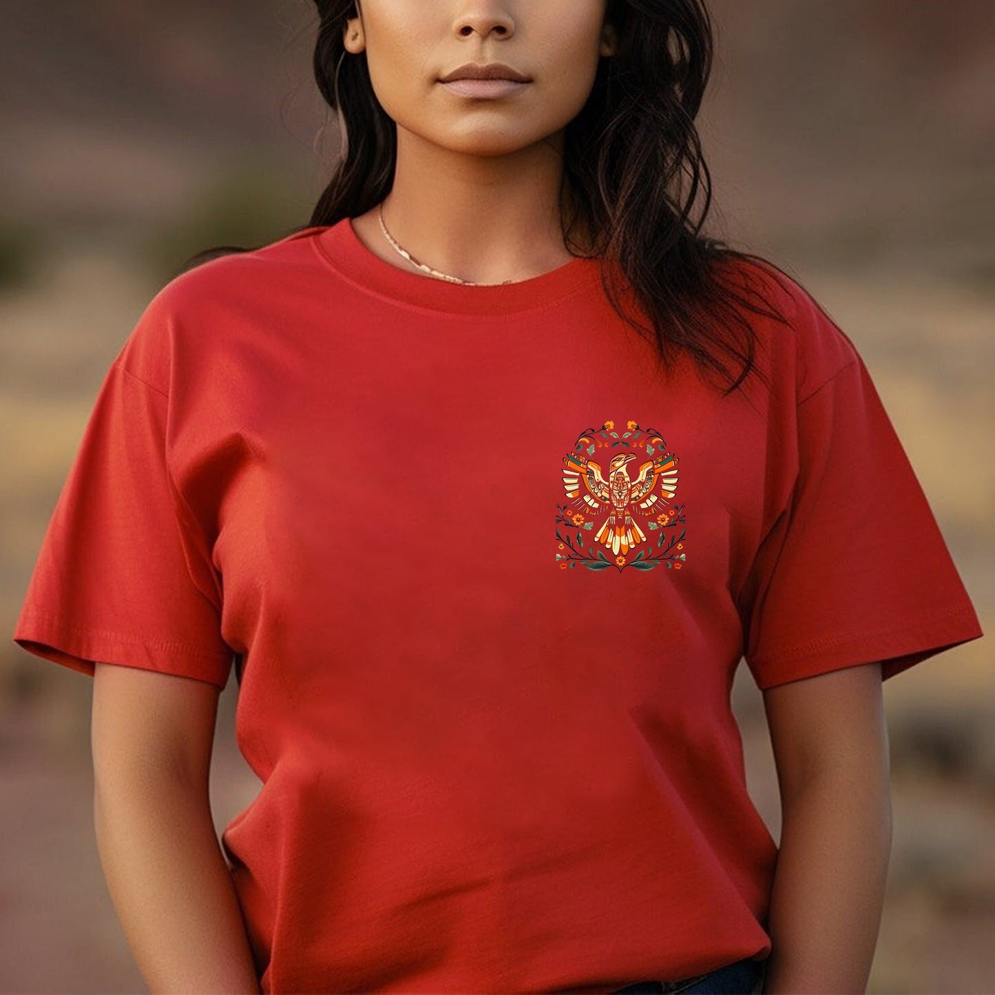 NO ONE IS ILLEGAL ON STOLEN LAND. WE WALK ON NATIVE LAND 23 - Two sides - Unisex T-Shirt/T-Shirt V-Neck/Hoodie/Sweatshirt
