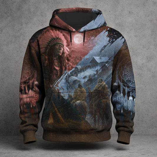 Native Chief Heritage Hoodie – The Journey of Honor and Spirit