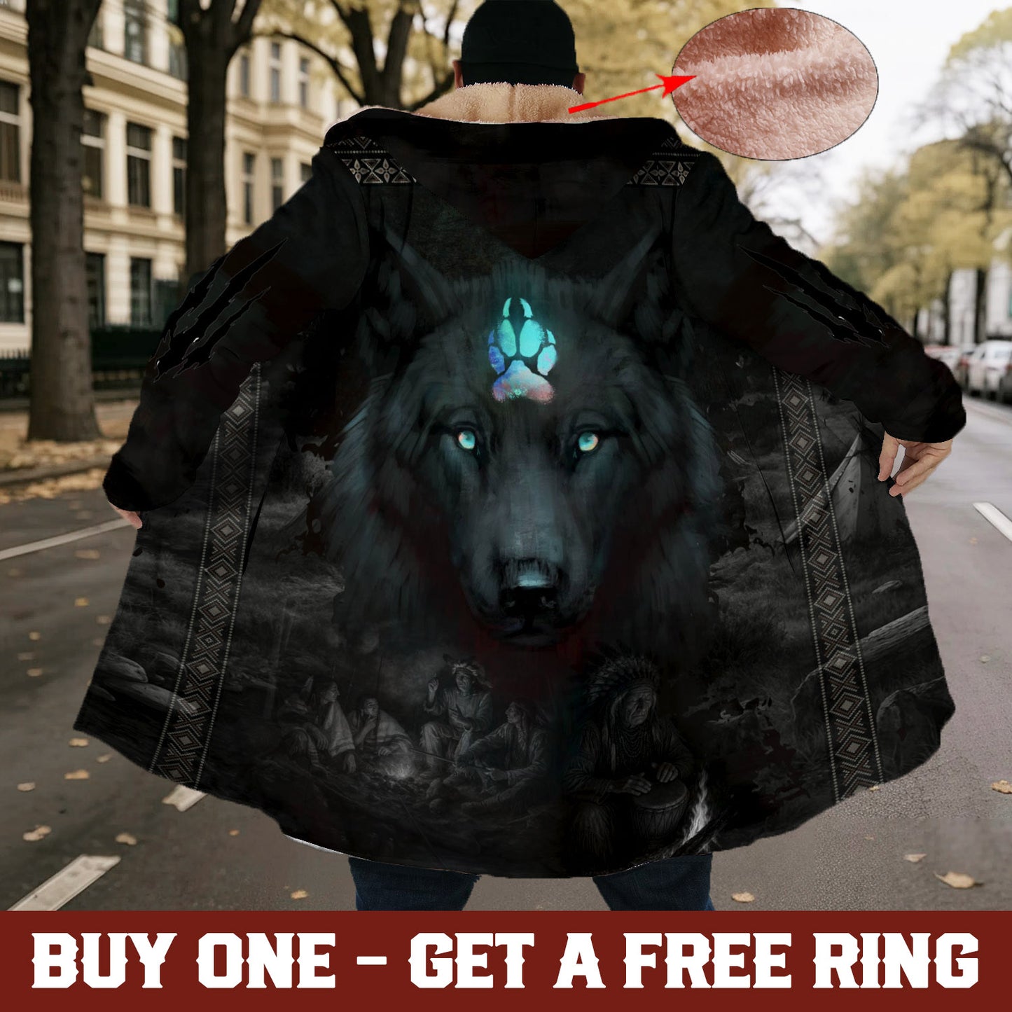 Black Wolf Cloak – The Spirit of the Night Guardians