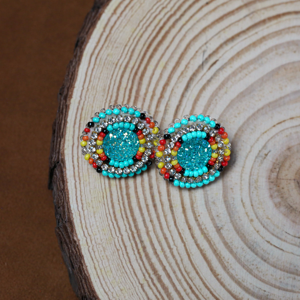 SALE 50% OFF - Around Earrings Beaded Handmade Earrings For Women