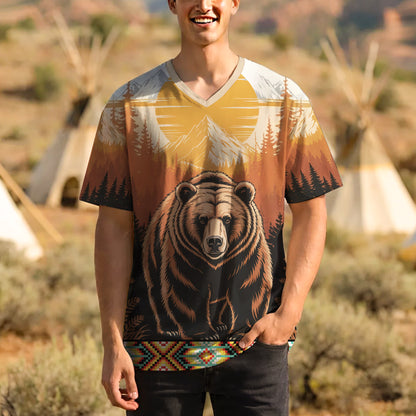 3D T-Shirt" Spirit of the Bear – A Symbol of Strength, Protection, and Native Heritage"