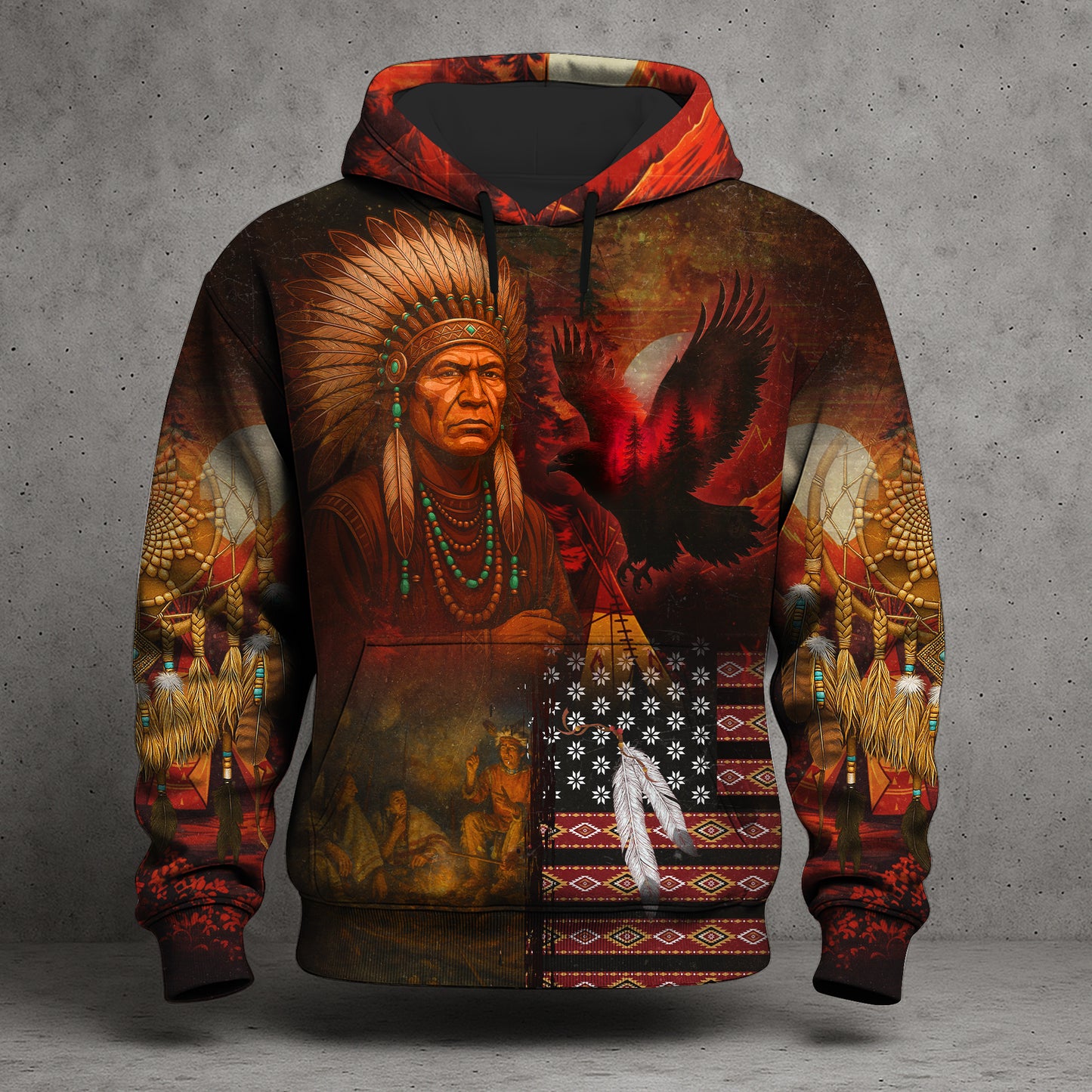 Native Pride - Echoes of the Ancestors – The Chief Spirit 3D Hoodie, Honoring Native Roots