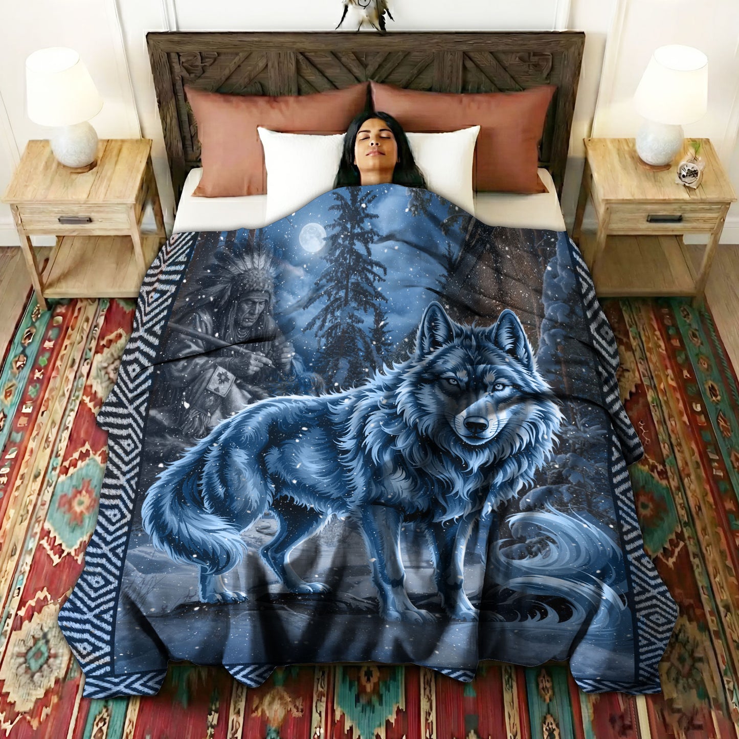 Native Pride Blanket – Warrior Spirit & Tribal Heritage