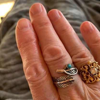 🎁 Free Gift Ring -Native Feather Spirit Ring