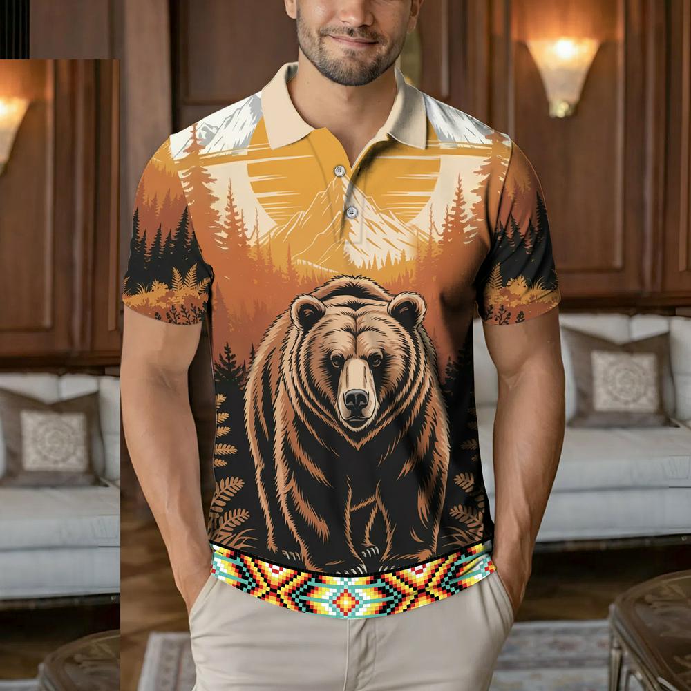 Native American  Polo Shirt - Native Heritage – Spirit of the Bear