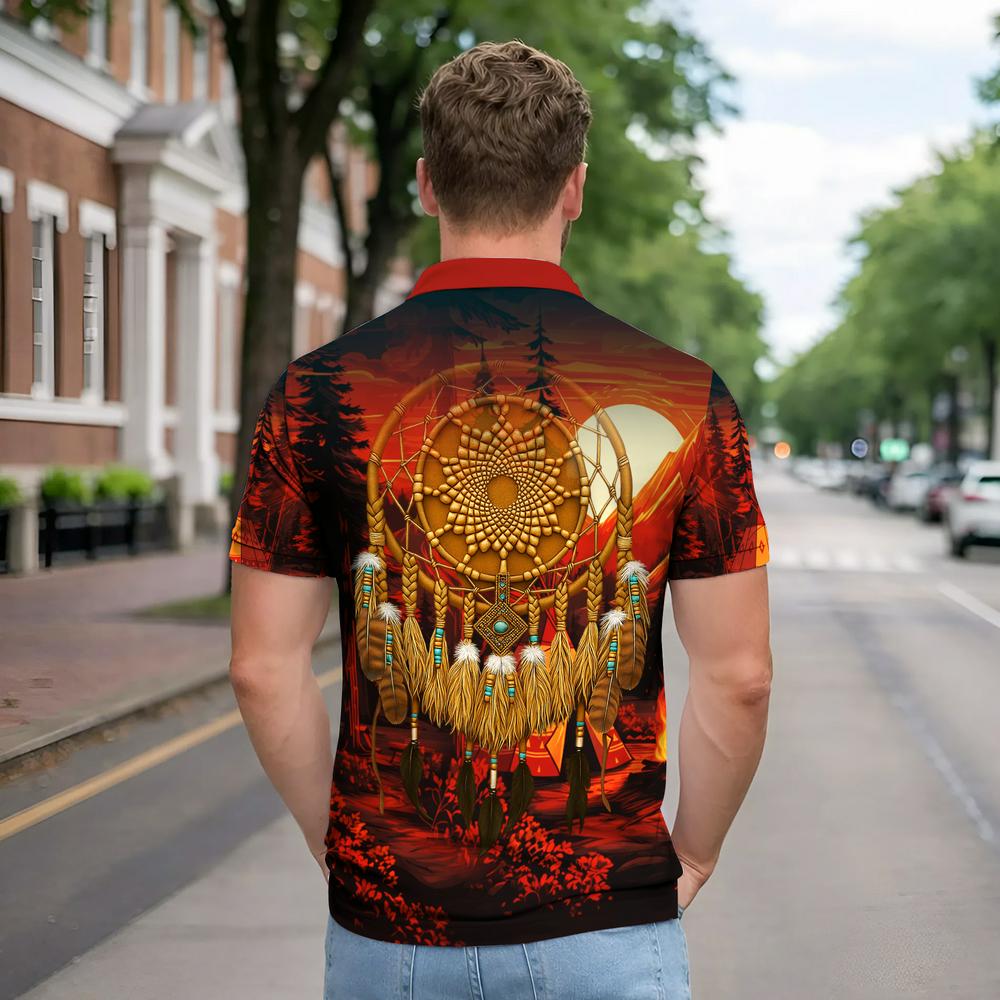 Native American  Polo Shirt - The Chief Spirit Honoring Native Roots