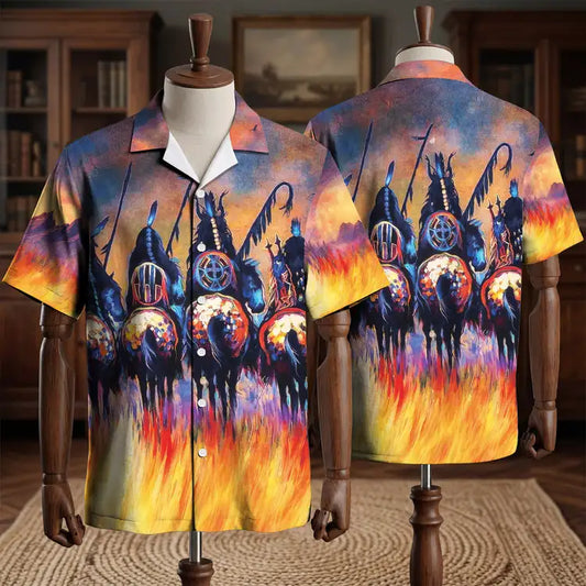 Warriors Native American Hawaiian Shirt