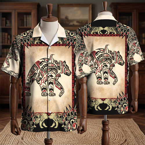Pattern Black Hawaiian Shirt