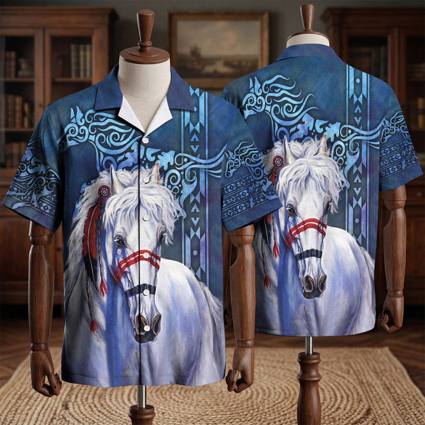 Native American Horse Hawaiian Shirt WCS
