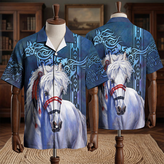 Native American Horse Hawaiian Shirt WCS