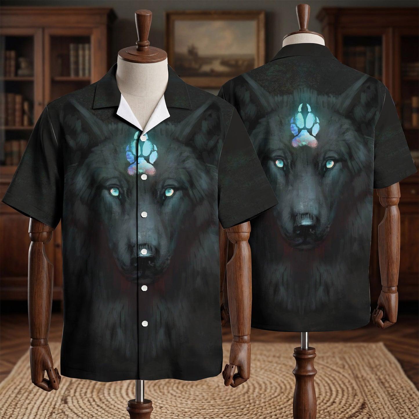 Native American Wolf Hawaiian Shirt