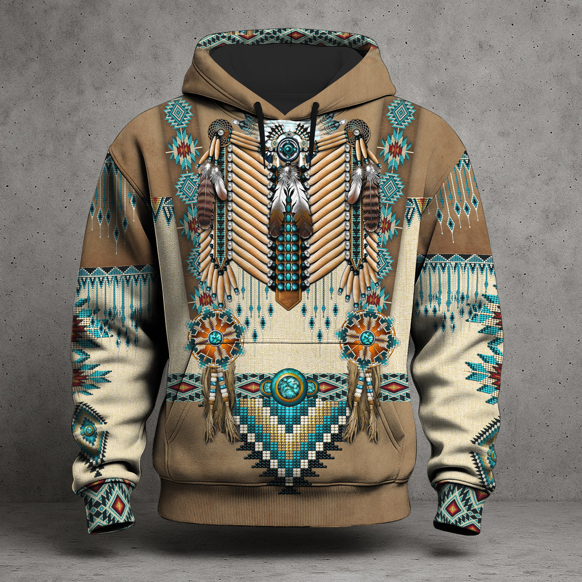 3D Hoodie Echoes of the Ancestors – The Chief Spirit Honoring Native Roots
