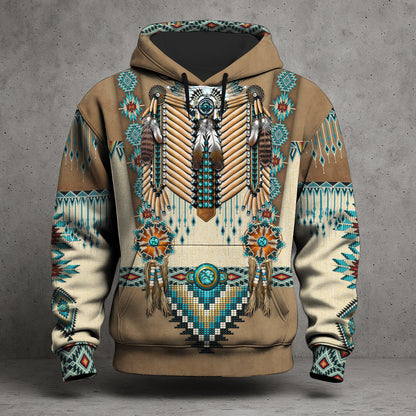 3D Hoodie Echoes of the Ancestors – The Chief Spirit Honoring Native Roots