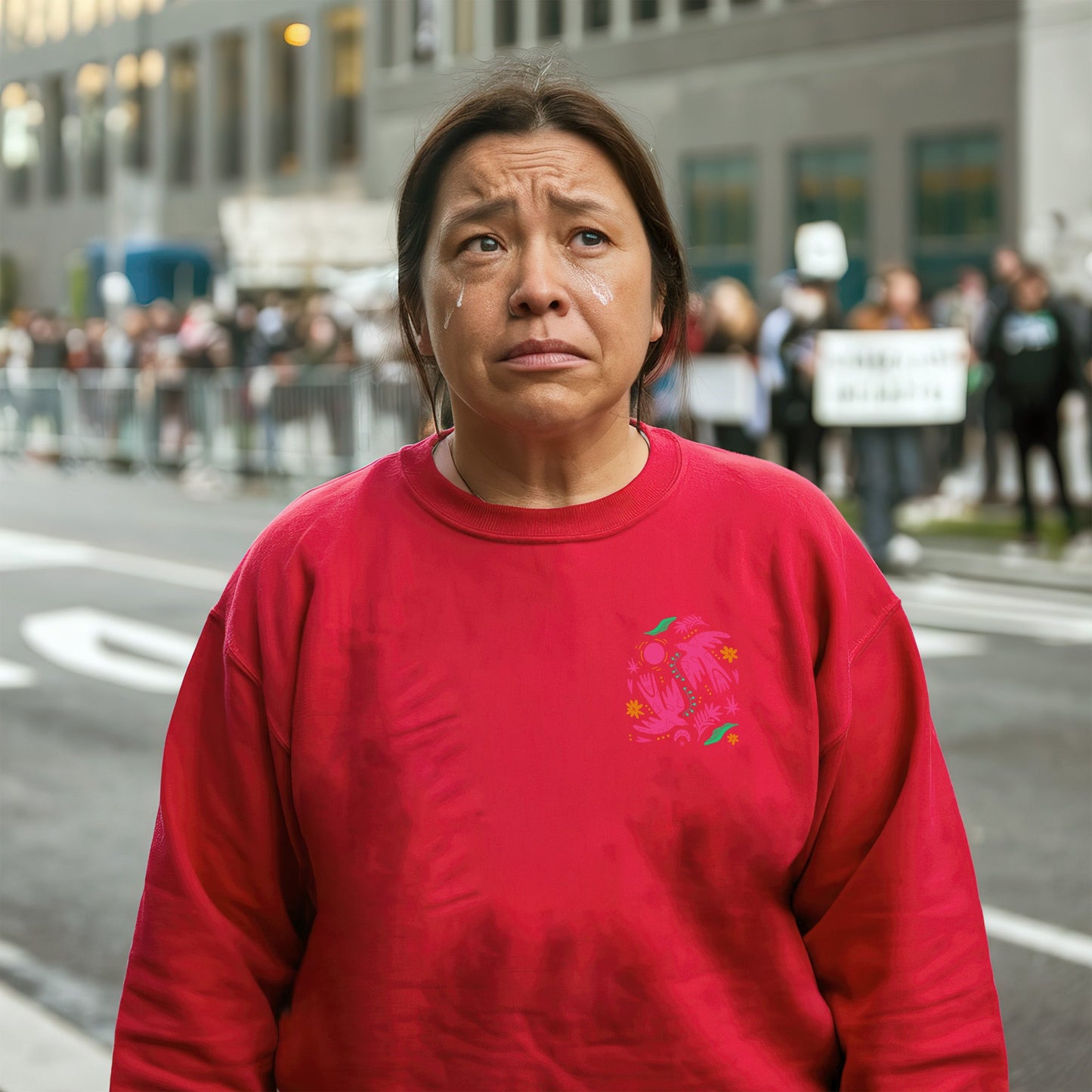 NO ONE IS ILLEGAL ON STOLEN LAND. WE WALK ON NATIVE LAND Style 2 - Two Sides