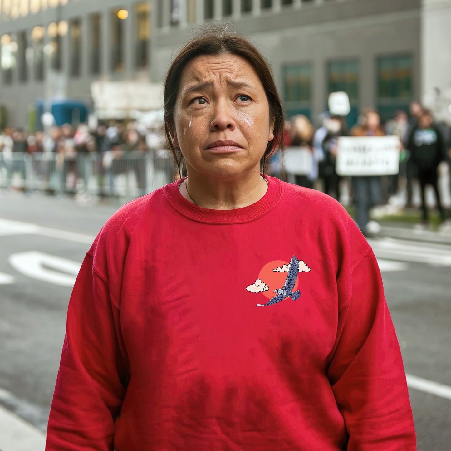 NO ONE IS ILLEGAL ON STOLEN LAND. WE WALK ON NATIVE LAND Style 4 - Two Sides