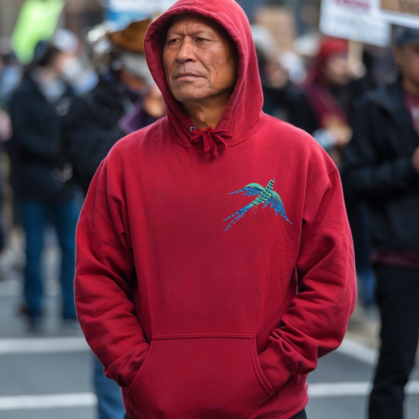 NO ONE IS ILLEGAL ON STOLEN LAND. WE WALK ON NATIVE LAND Style 10 - Two Sides